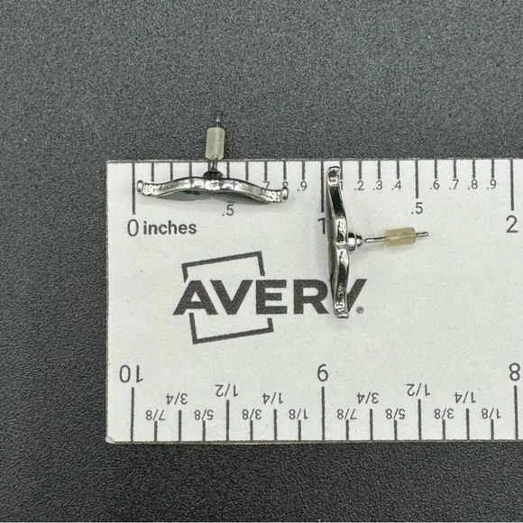 Mood Changing Mustache  Pierced Earrings - Picture 4 of 9